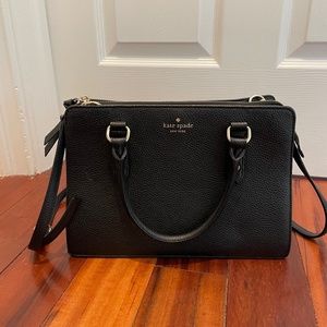 Kate Spade black cross body medium purse
